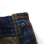 Levi's 90s Made in Japan 502-XX Reissue Big E Selvedge Denim Pants, Size M, Indigo Blue, Talon Zip, Uniform Fit, Used Look