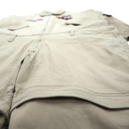 PUNK DRUNKERS Earth-Connecting Convertible All-in-One, Large, Beige, Cotton