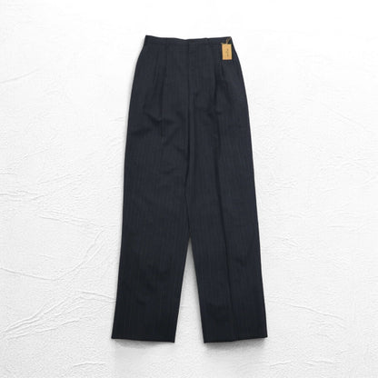 COMME des GARCONS 80年代 タック スラックスパンツ L グレー ストライプ HP-1103L 日本製 未使用品