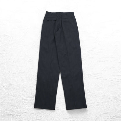 COMME des GARCONS 80年代 タック スラックスパンツ L グレー ストライプ HP-1103L 日本製 未使用品