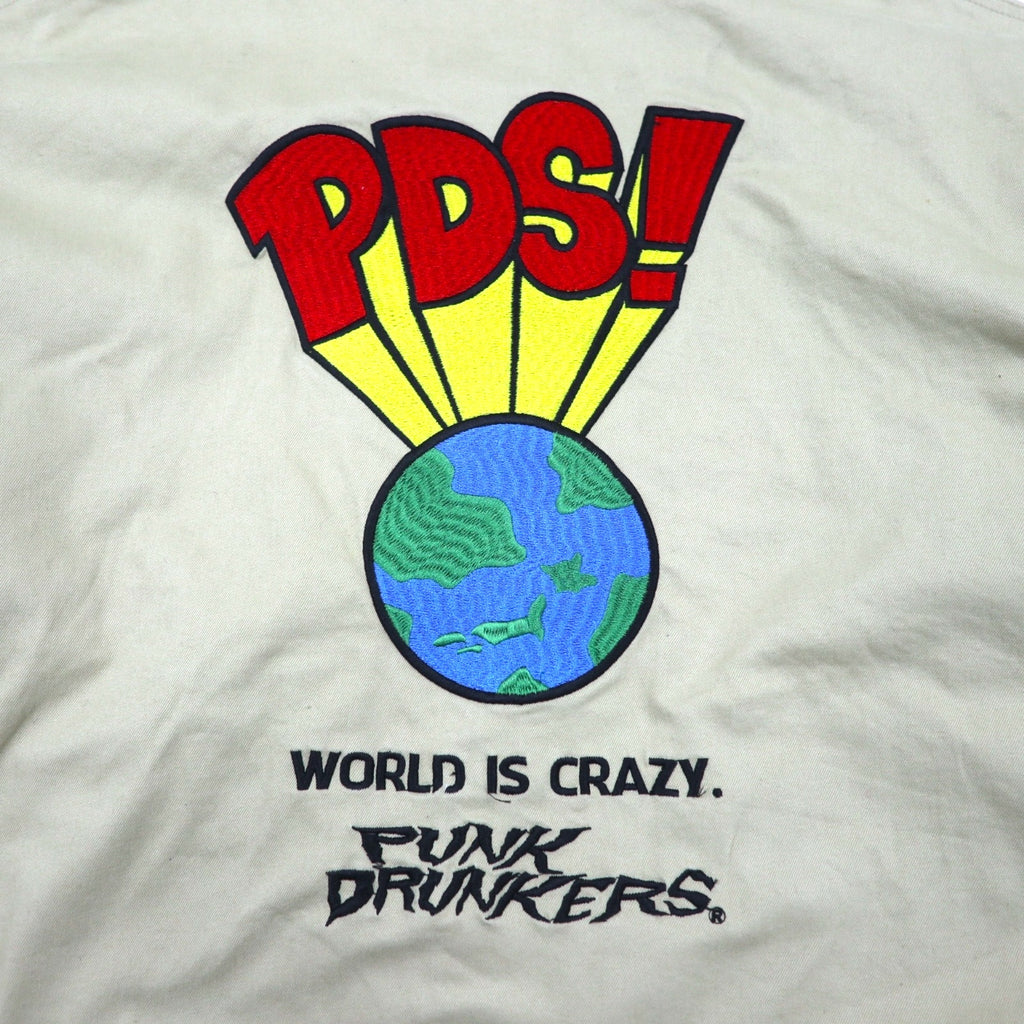 PUNK DRUNKERS Earth-Connecting Convertible All-in-One, Large, Beige, Cotton