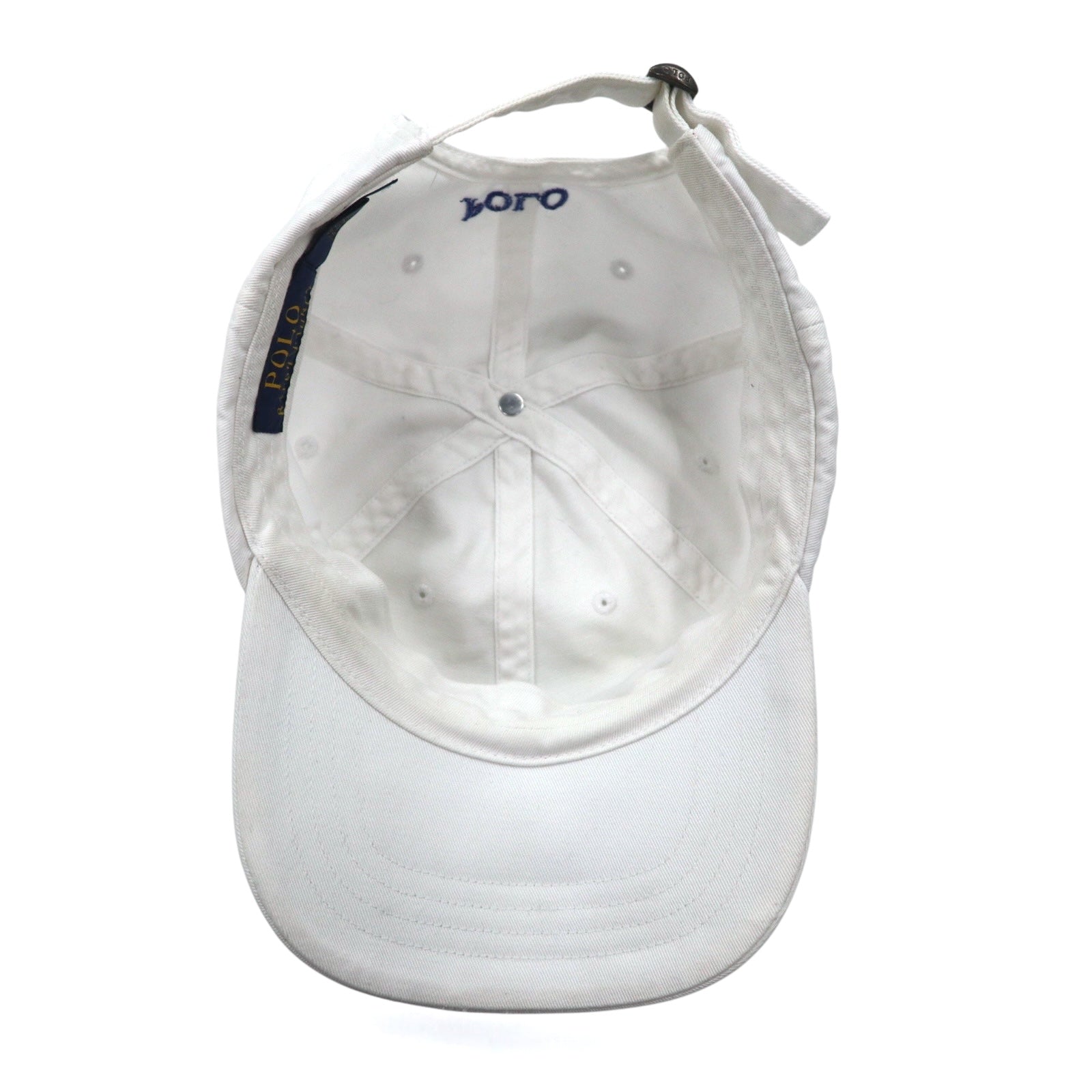 POLO RALPH LAUREN スモールポニー刺繍 6パネルキャップ ONE ホワイト コットン