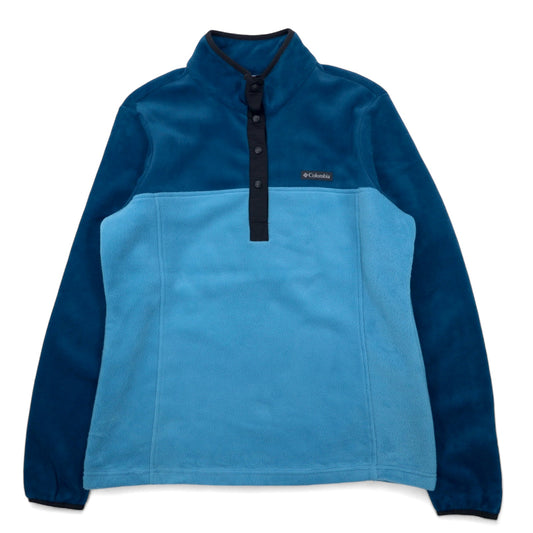 Columbia ハーフスナップT フリース プルオーバー L ブルー バイカラー Fleece Pullover XL0632 未使用品