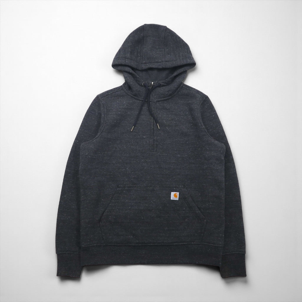 Carhartt Clarksburg Half-Zip Hoodie, Size M, Gray, Relaxed Fit, Cotton, 103240