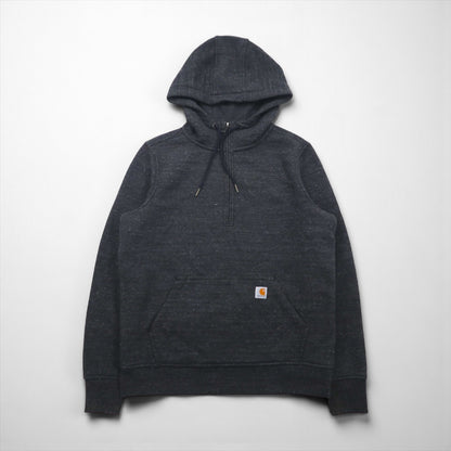 carhartt ハーフジップ パーカー M グレー RELAXED FIT コットン Clarksburg 103240