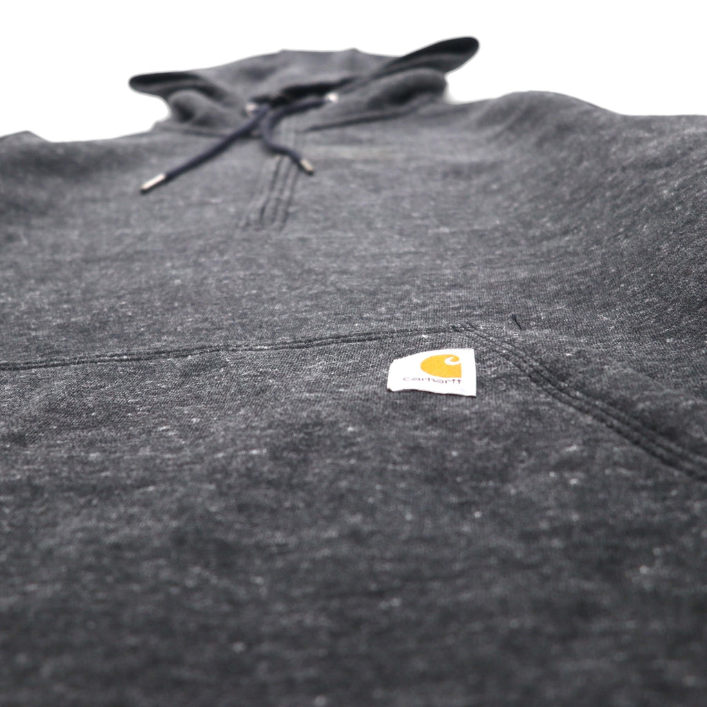 Carhartt Clarksburg Half-Zip Hoodie, Size M, Gray, Relaxed Fit, Cotton, 103240
