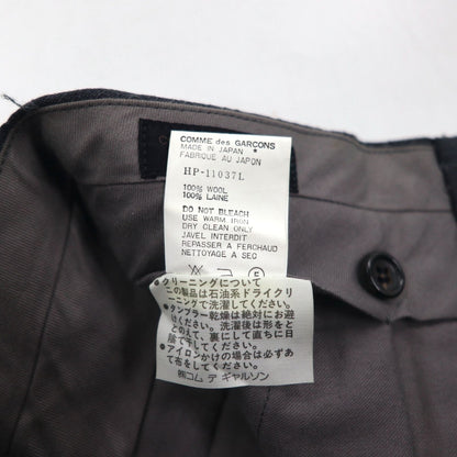 COMME des GARCONS 80年代 タック スラックスパンツ L グレー ストライプ HP-1103L 日本製 未使用品