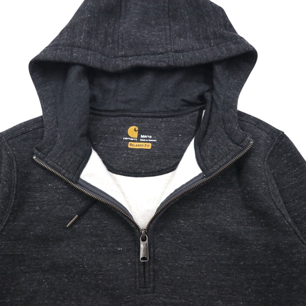Carhartt Clarksburg Half-Zip Hoodie, Size M, Gray, Relaxed Fit, Cotton, 103240