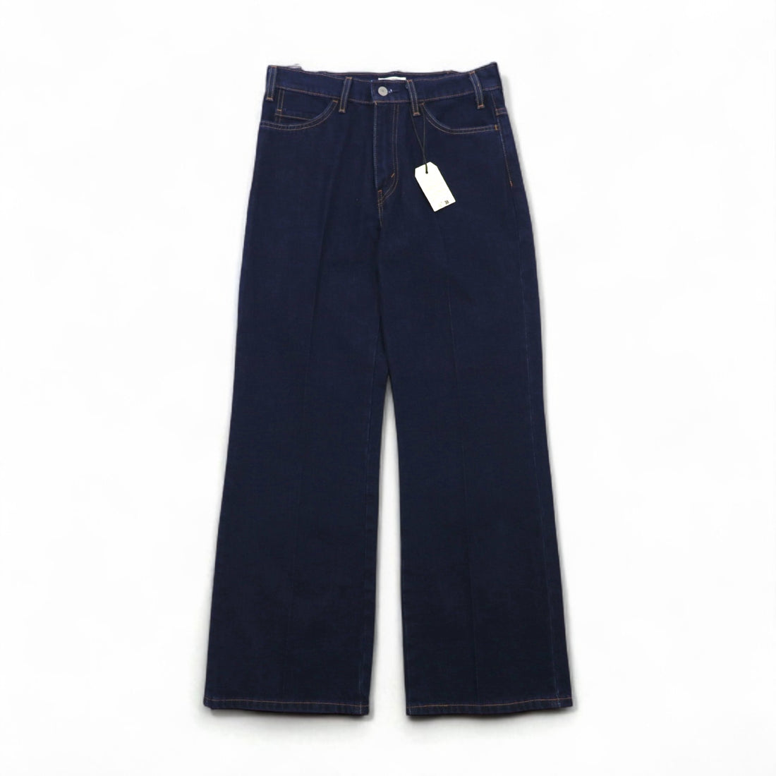 Levi's Premium STA-PREST Flared Denim Pants, Size M, Blue/Dark Indigo, A35520008, Made in Turkey, Unused