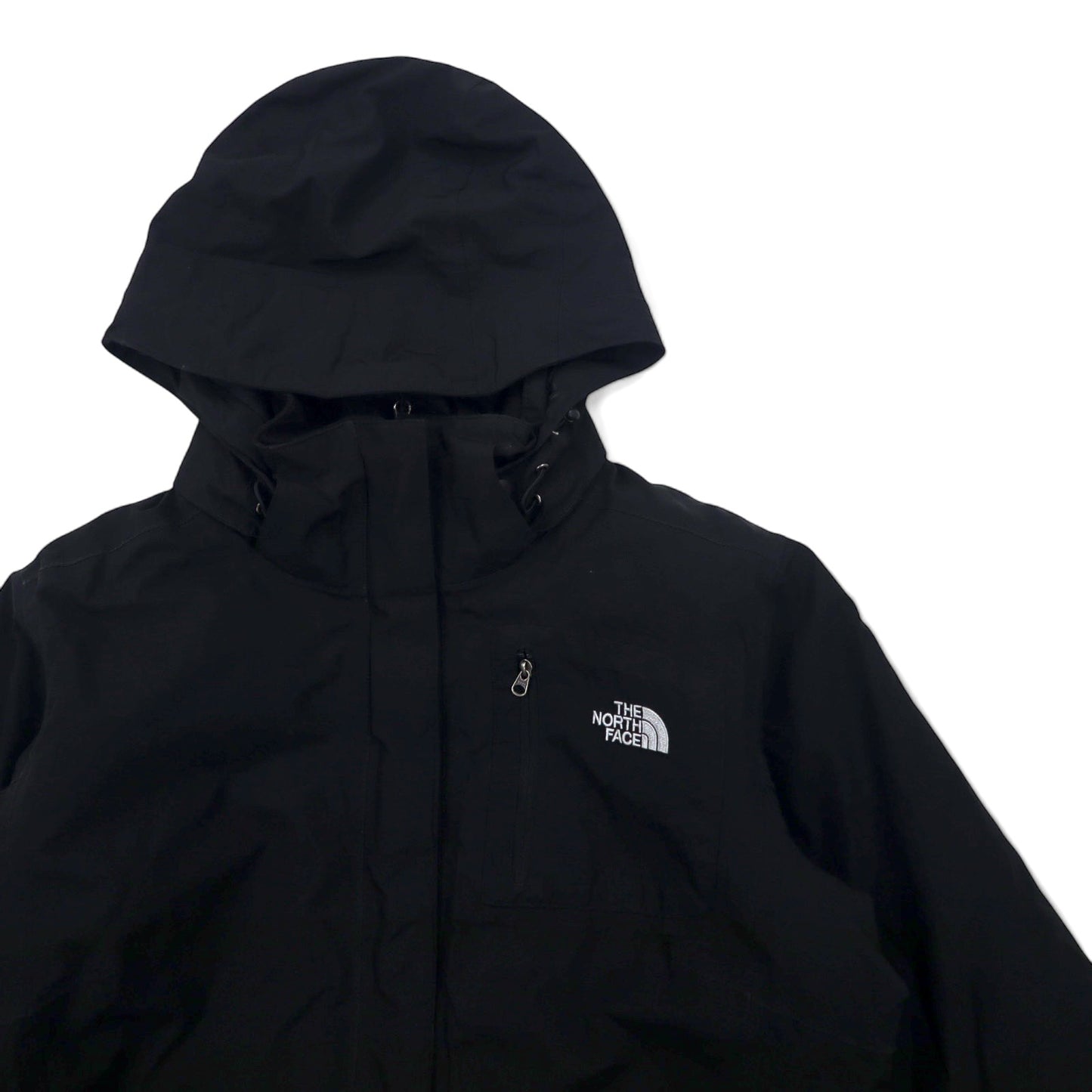 THE NORTH FACE 3WAY マウンテンパーカー L ブラック ポリエステル HYVENT 防水 透湿 ジップインジップ搭載 インサレーションライナー着脱式 フード着脱式 US規格