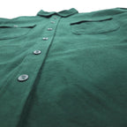 L.L.Bean シャミークロスシャツ フランネルシャツ 2XL カーキ コットン ダブルポケット 187923