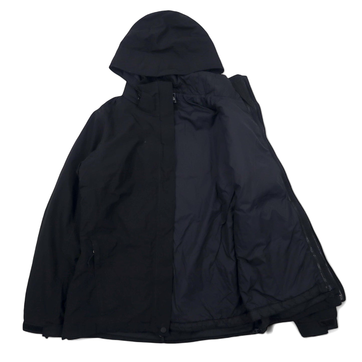 THE NORTH FACE 3WAY マウンテンパーカー L ブラック ポリエステル HYVENT 防水 透湿 ジップインジップ搭載 インサレーションライナー着脱式 フード着脱式 US規格