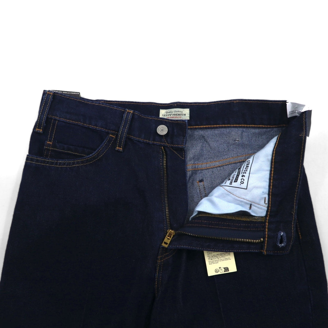 Levi's Premium STA-PREST Flared Denim Pants, Size M, Blue/Dark Indigo, A35520008, Made in Turkey, Unused