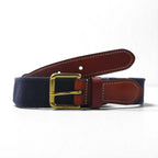 Polo Ralph Lauren レザー ベルト ネイビー 伸縮ベルト ゴールド 真鍮 バックル