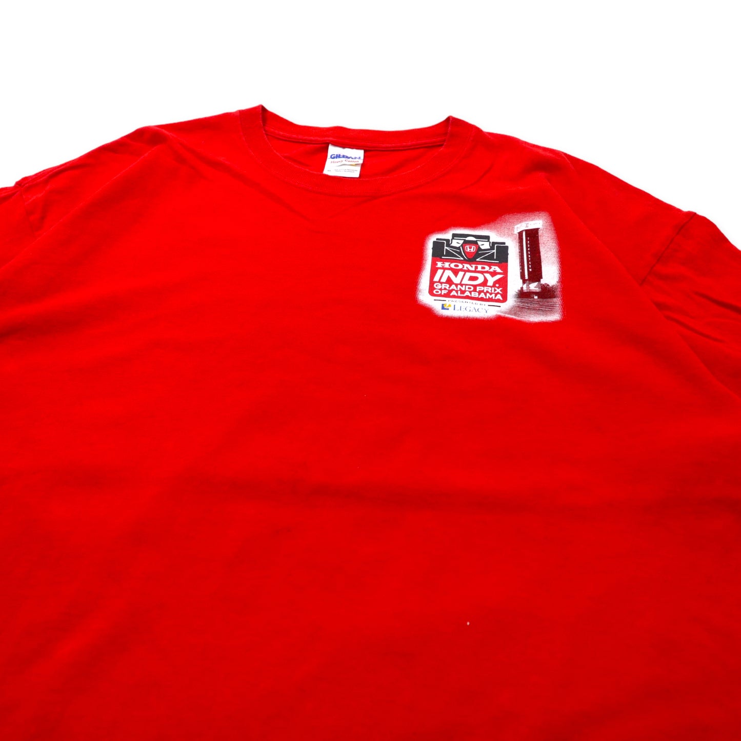 GILDAN レーシングカー プリントTシャツ XL レッド コットン HONDA INDY ホンダ