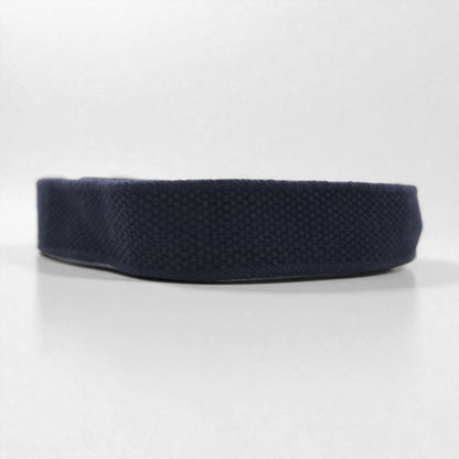Polo Ralph Lauren navy leather belt with stretch gold brass buckle