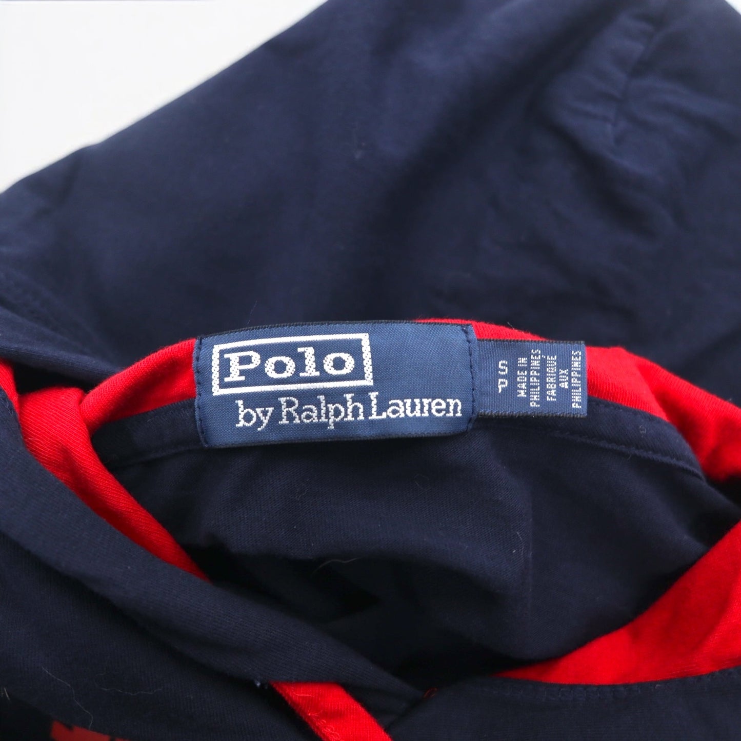 Polo by Ralph Lauren ロングスリーブ Tシャツ パーカー S ネイビー 袖プリント POLO USA