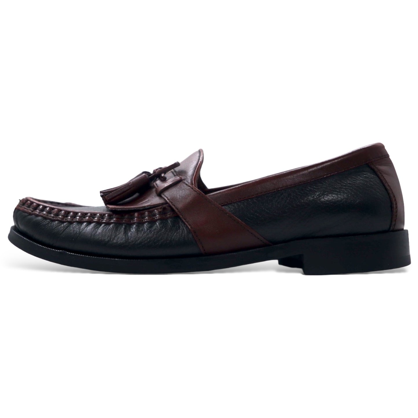 JOHNSTON & MURPHY キルト タッセル ローファー 26.5cm ブラウン ブラック Aragon II Kiltie Tassel Loafer 20-0592