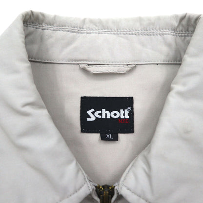 Schott N.Y.C. ハリントンジャケット ワークジャケット XL ベージュ ポリエステル コットン