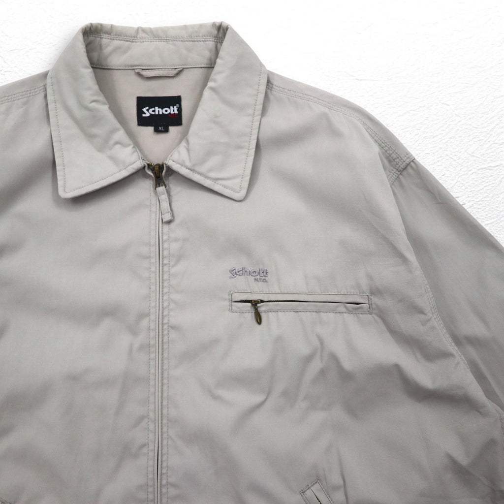 Schott N.Y.C. ハリントンジャケット ワークジャケット XL ベージュ ポリエステル コットン