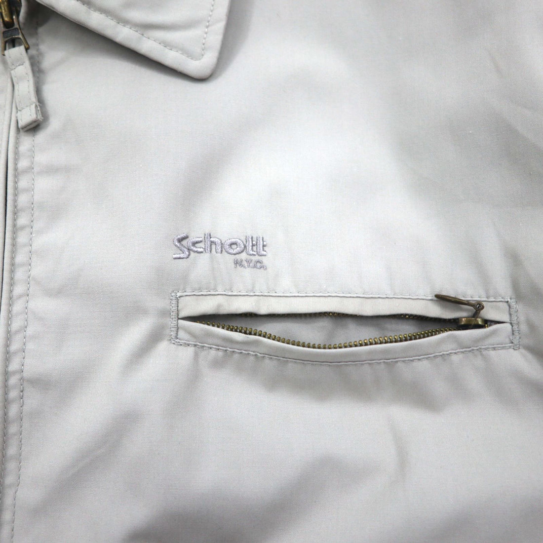 Schott N.Y.C. ハリントンジャケット ワークジャケット XL ベージュ ポリエステル コットン