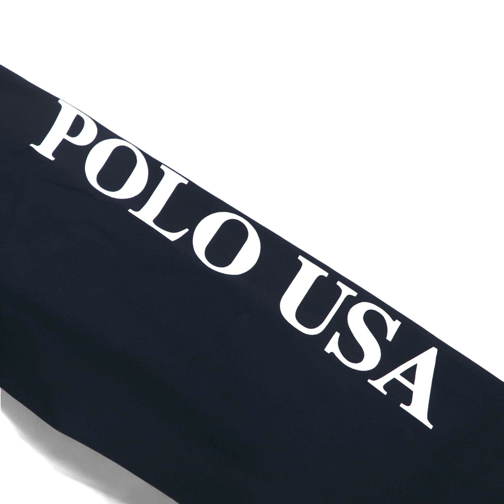 Polo by Ralph Lauren Long Sleeve T-Shirt Hoodie S Navy Sleeve Print POLO USA