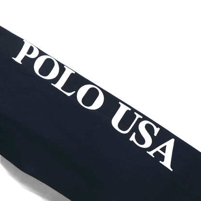 Polo by Ralph Lauren ロングスリーブ Tシャツ パーカー S ネイビー 袖プリント POLO USA