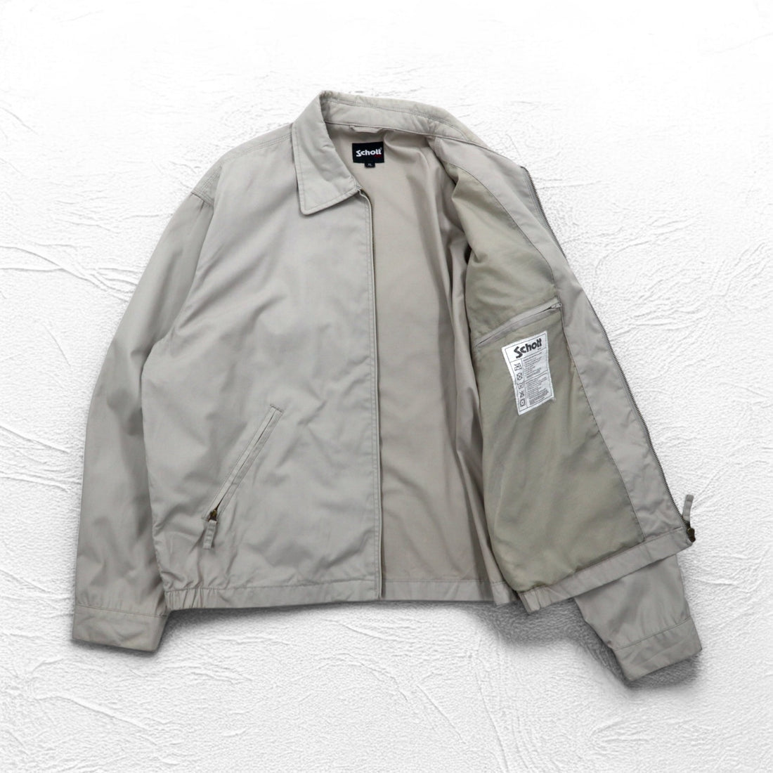 Schott N.Y.C. ハリントンジャケット ワークジャケット XL ベージュ ポリエステル コットン