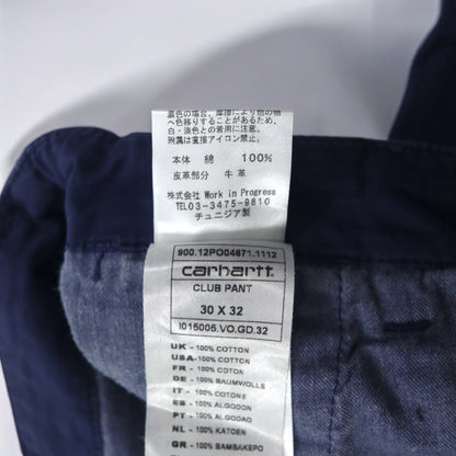 carhartt WIP チノパンツ M ネイビー コットン CLUB PANT IO15005 チュニジア製