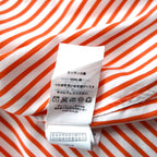 Ralph Lauren 90s Button-Down Shirt, XL, Orange Stripes with Small Pony Embroidery