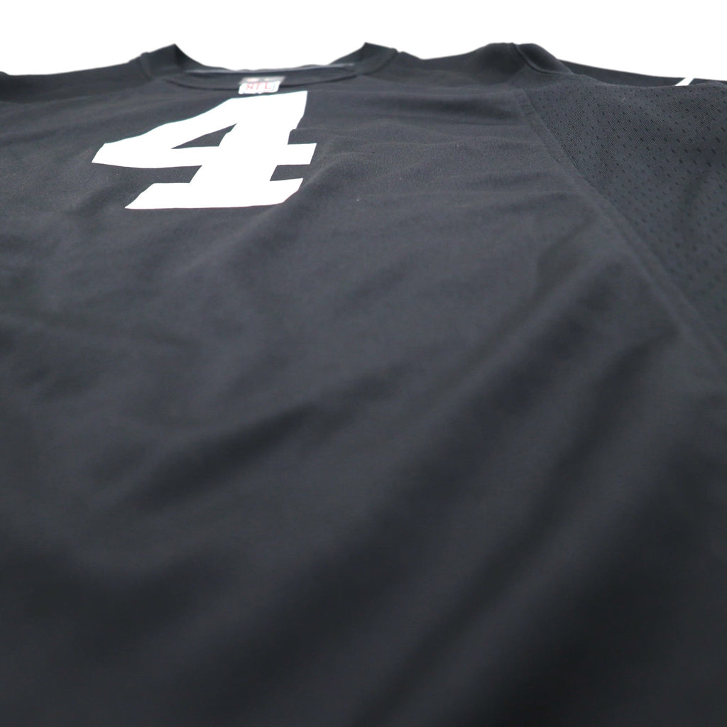 NIKE Game Shirt, Size L, Black, Polyester, NFL Numbering