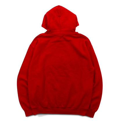 GILDAN プルオーバー パーカー M レッド コットン 裏起毛 EAST PATRIOTS OLDHAM