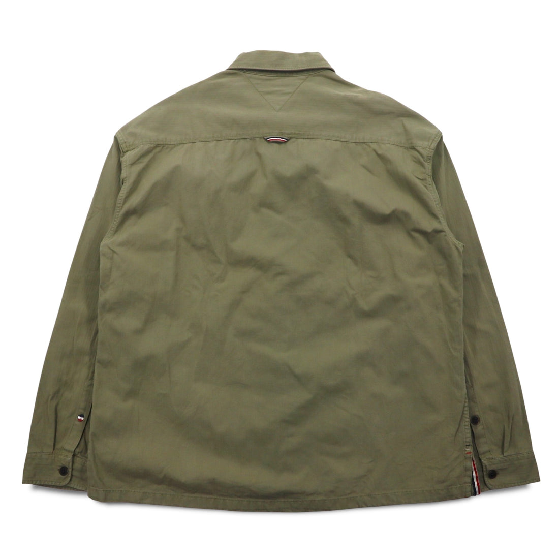 TOMMY JEANS Oversized Fit Work Shirt XL Khaki Cotton OVERSIZED FIT DM0DM4203