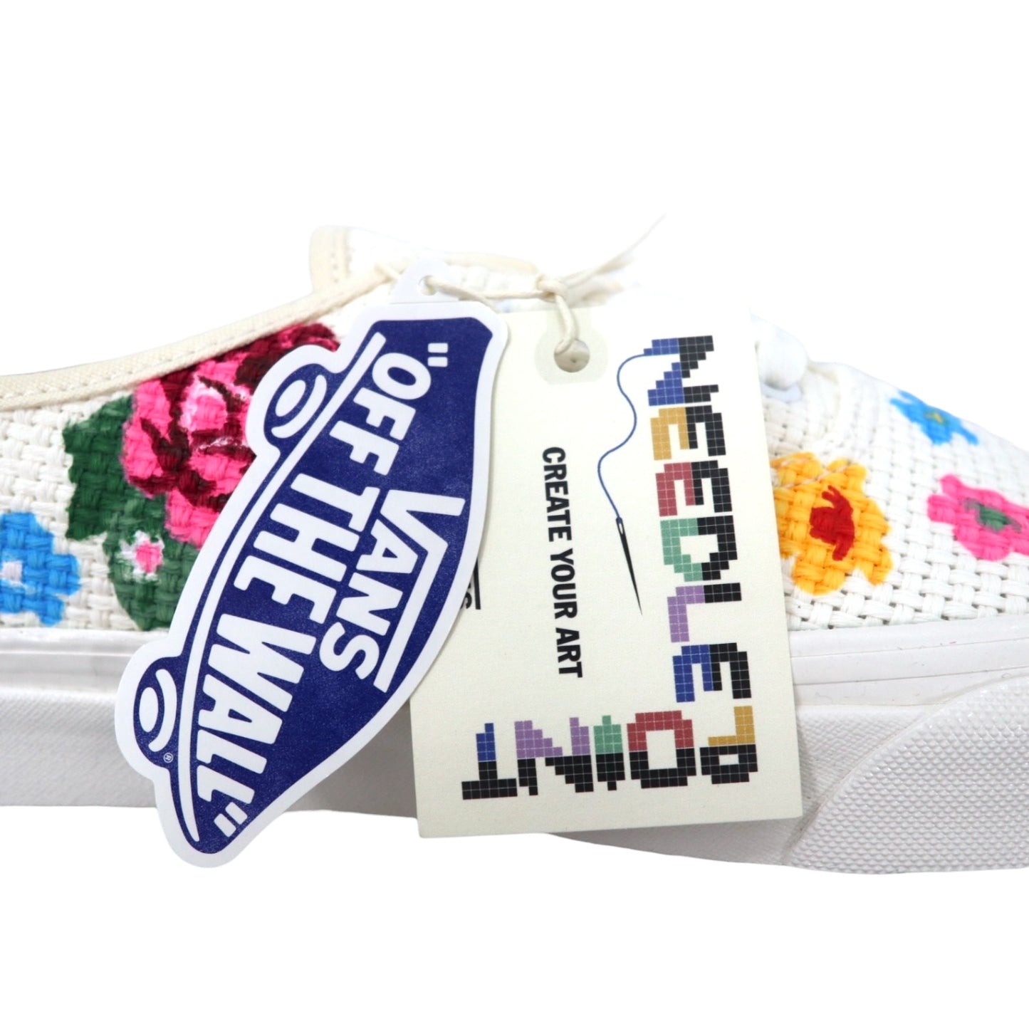 VANS オーセンティック アナハイムコレクション ニードルポイント スニーカー 28cm ホワイト 花柄 AUTHENTIC 44 DX ANAHEIM FACTORY NEEDLEPOINT / FLORAL 未使用品