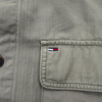 TOMMY JEANS Oversized Fit Work Shirt XL Khaki Cotton OVERSIZED FIT DM0DM4203