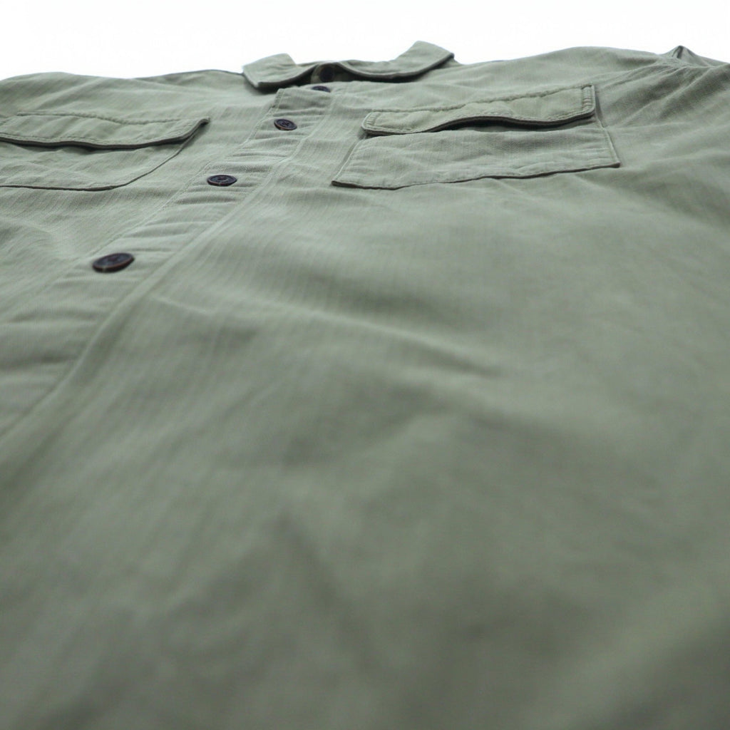 TOMMY JEANS Oversized Fit Work Shirt XL Khaki Cotton OVERSIZED FIT DM0DM4203