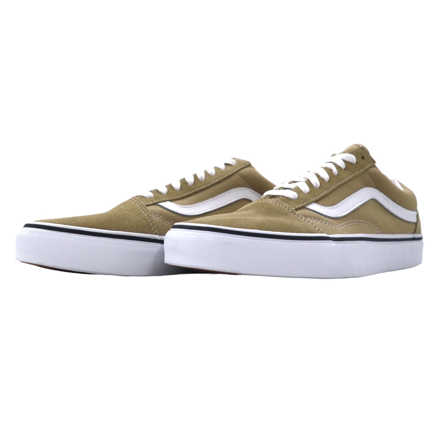 VANS オールドスクール スニーカー 28cm ベージュ キャンバス スエードレザー OLD SKOOL 751505 未使用品