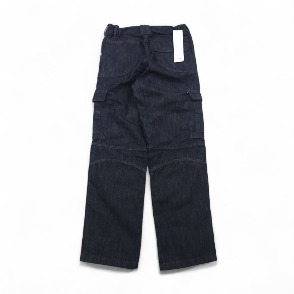 2000s WURTH MODYF Baggy Denim Cargo Pants, Size L, Dark Indigo, Unused