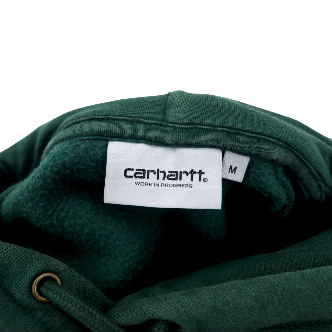carhartt WIP pullover hoodie M green cotton HOODED CHASE SWEAT 1026384
