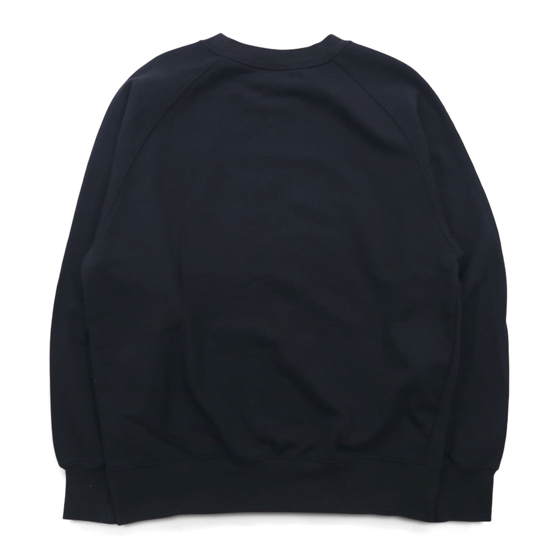 NIKE AIR French Terry Crew Neck Sweatshirt M Black Cotton Swoosh