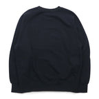 NIKE AIR フレンチテリー クルーネック スウェット M ブラック コットン スウォッシュ