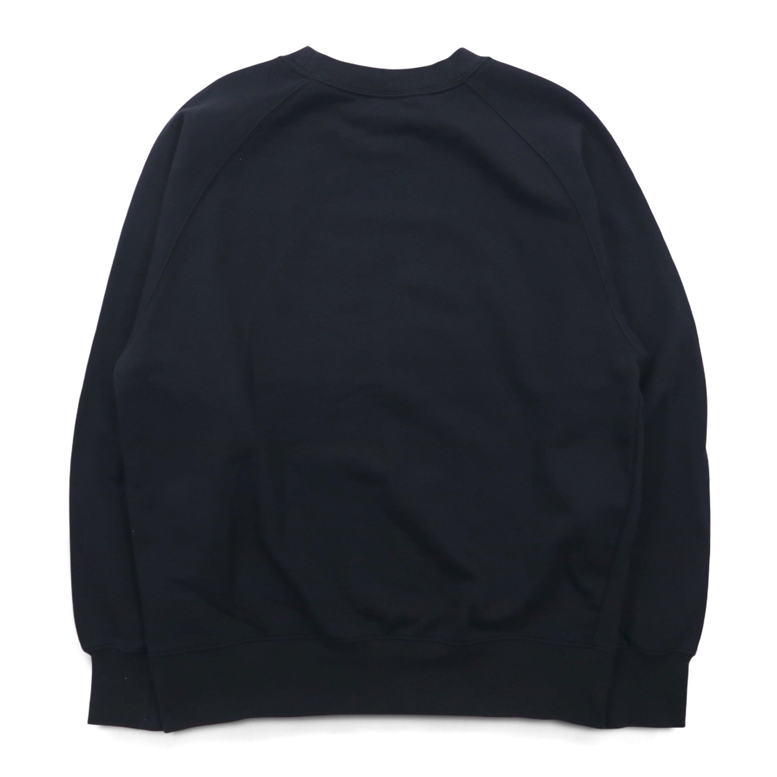 NIKE AIR フレンチテリー クルーネック スウェット M ブラック コットン スウォッシュ