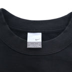 NIKE AIR フレンチテリー クルーネック スウェット M ブラック コットン スウォッシュ