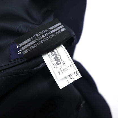 Burberrys USA製 オールド ダブル テーラードジャケット ブレザー 紺ブレ L ネイビー ウール SUPER 100's ギャバン ACTWUタグ 金ボタン ピークドラベル