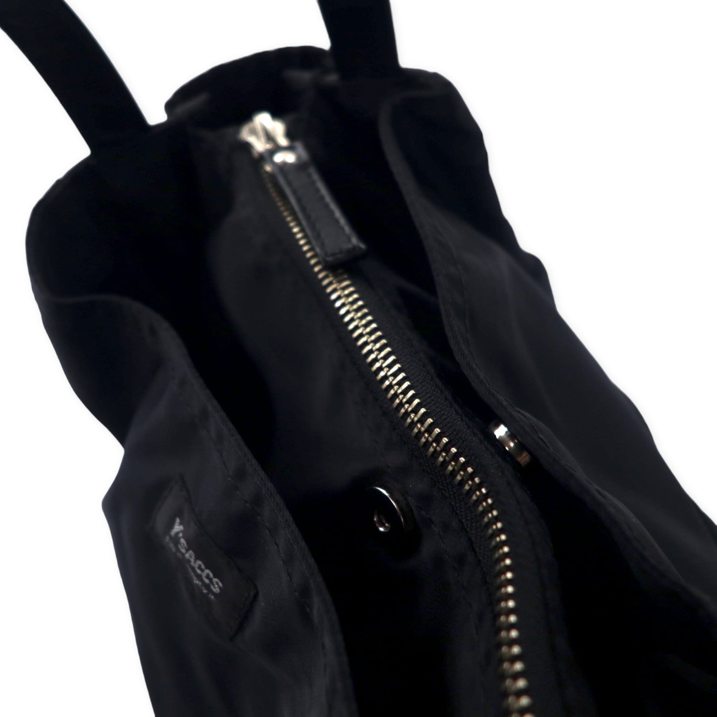 Y'SACCS (YOHJI YAMAMOTO) Tote bag Black Nylon Leather Switch