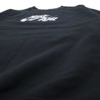 NIKE AIR フレンチテリー クルーネック スウェット M ブラック コットン スウォッシュ