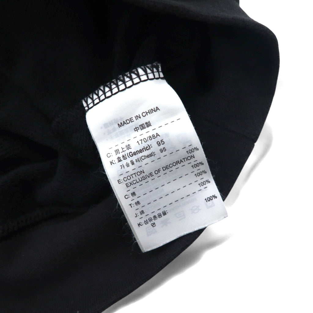 NIKE AIR フレンチテリー クルーネック スウェット M ブラック コットン スウォッシュ