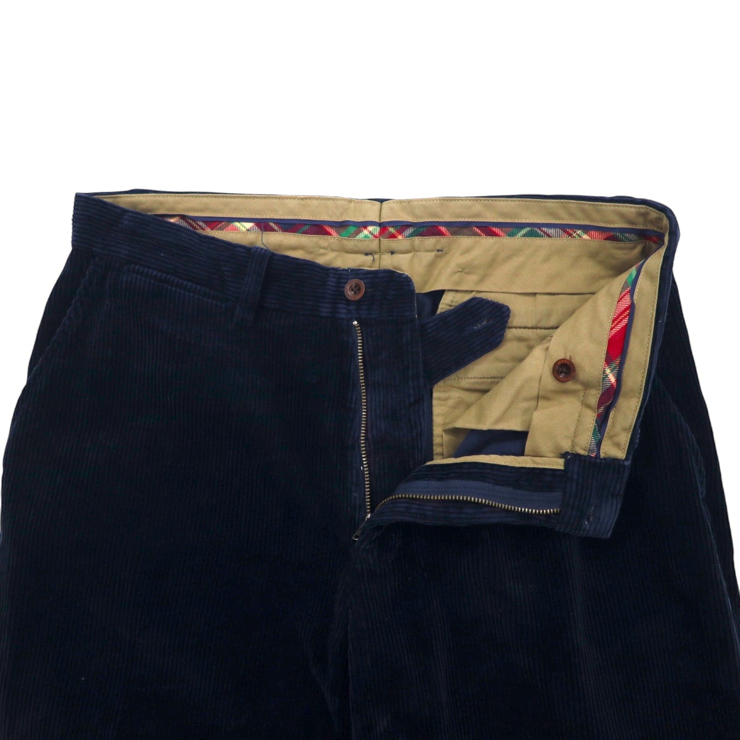 Polo by Ralph Lauren 90年代 ワイド コーデュロイパンツ 32 ネイビー コットン PRESTON PANT スリランカ製