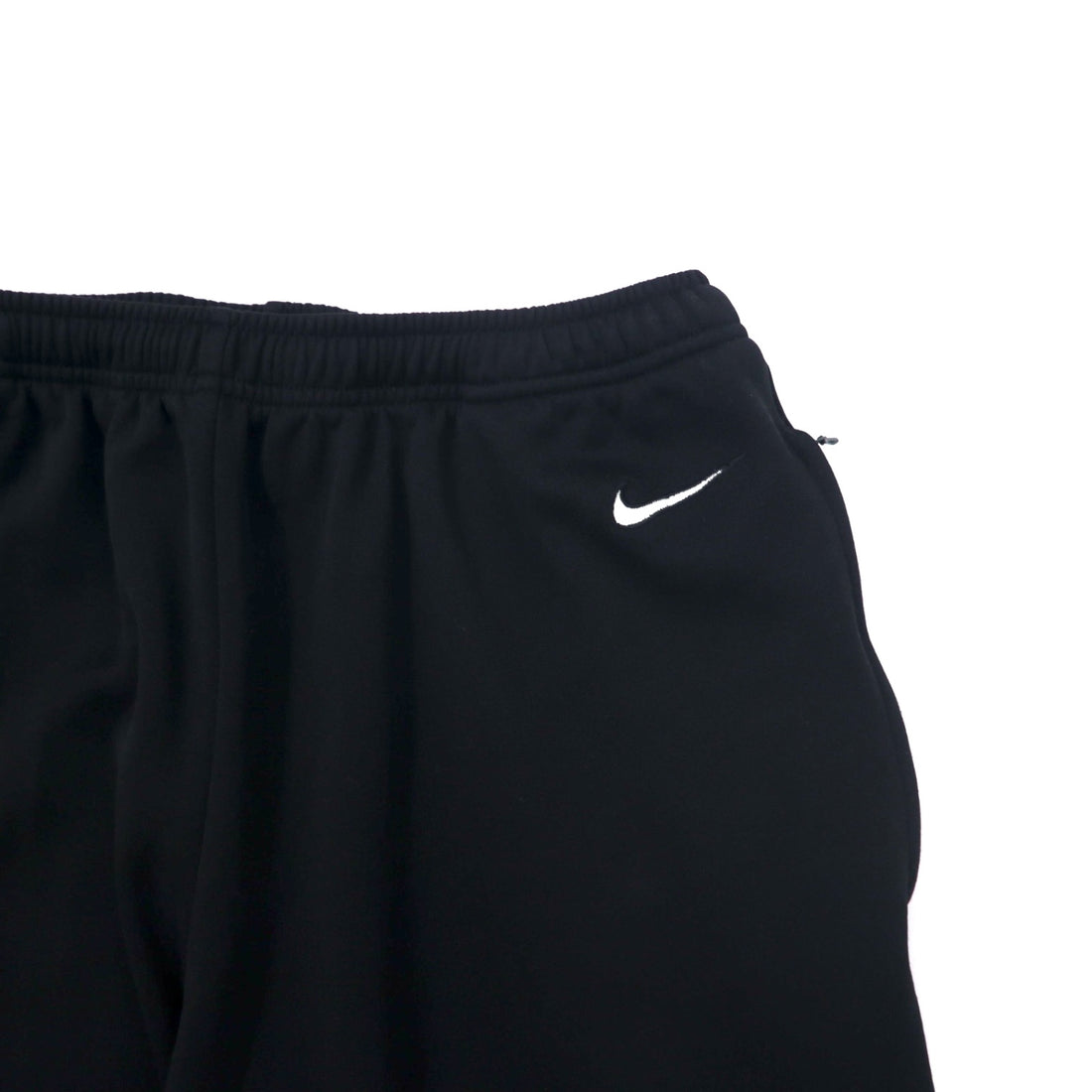 NIKE 90s Track Pants Jersey L Black Polyester Silver Tag