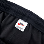 NIKE 90s Track Pants Jersey L Black Polyester Silver Tag